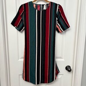 Deep Green Stripe Tie-Back Dress | Live 4 Truth M